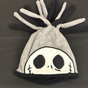 Gray and Black Skull Beanie